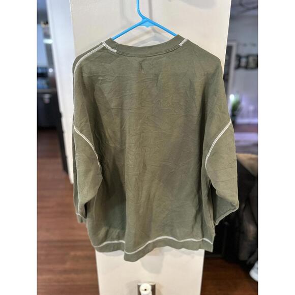 Time and Tru Olive Green Sweatshirt Size XL - Picture 3 of 3